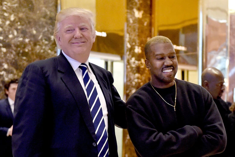 Kanye West and President-elect Donald Trump hanging out.