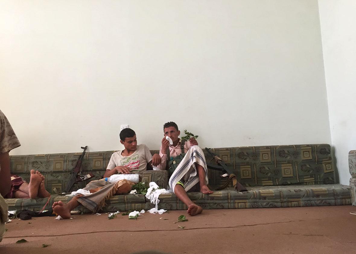 Houthi rebels consume numerous amounts of qat.