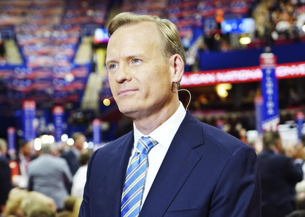  Anchor and CBS News Political Director John Dickerson reports from the floor of the 2016 Republican National Convention in Cleveland, Ohio on Monday, July 18, 2016. 