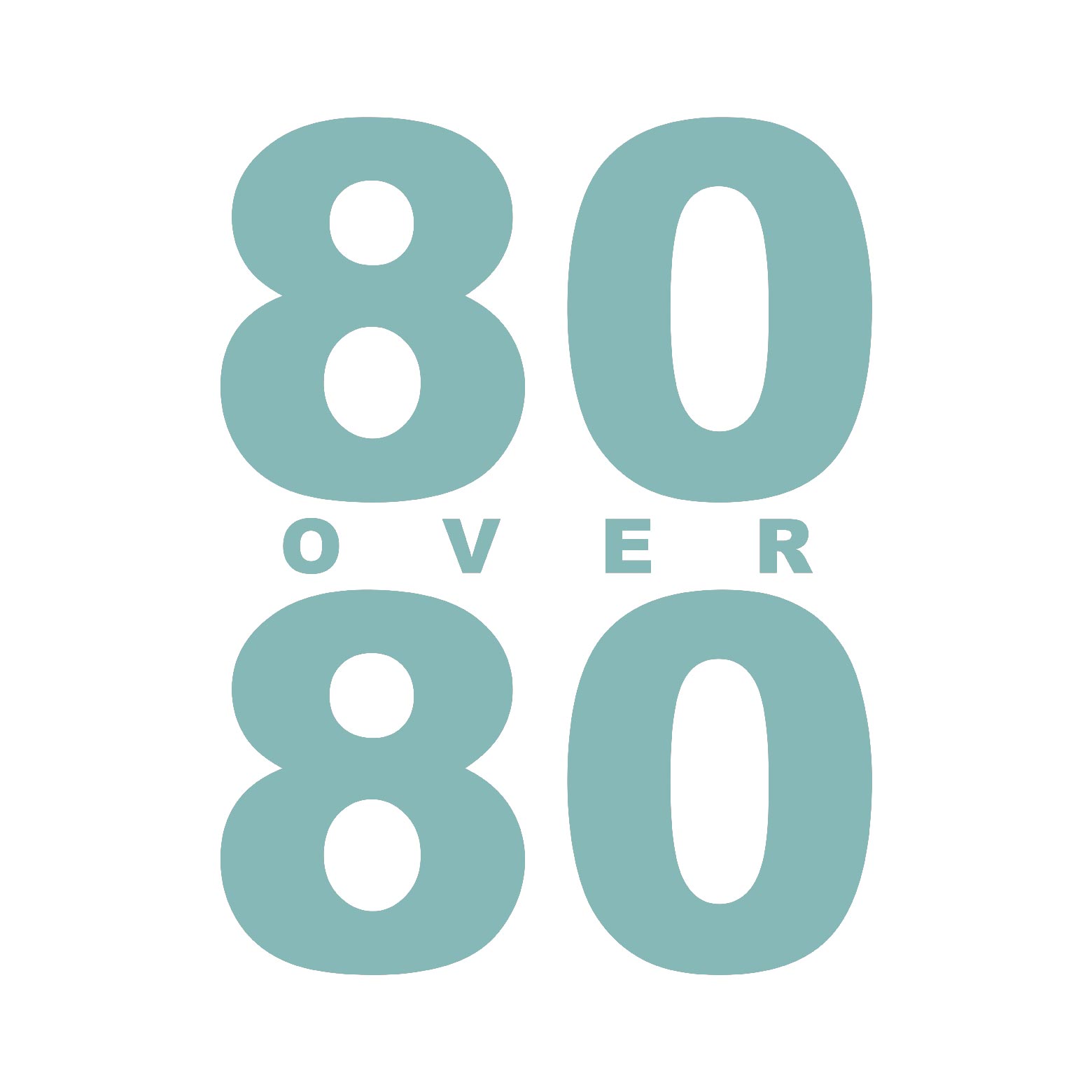 80 Over 80 logo
