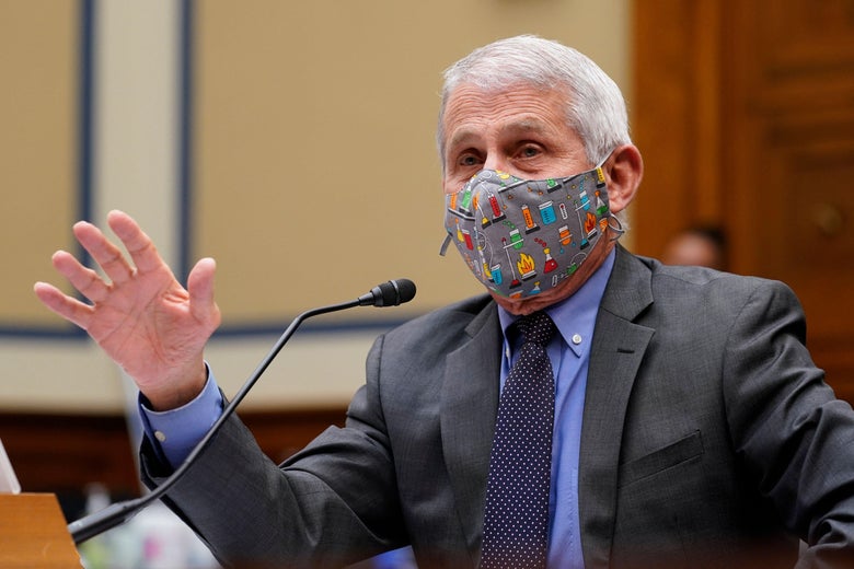 National Institute of Allergy and Infectious Diseases Director Anthony Fauci, testifies before a House Select Subcommittee hearing on Capitol Hill in Washington, D.C. on April 15, 2021. 