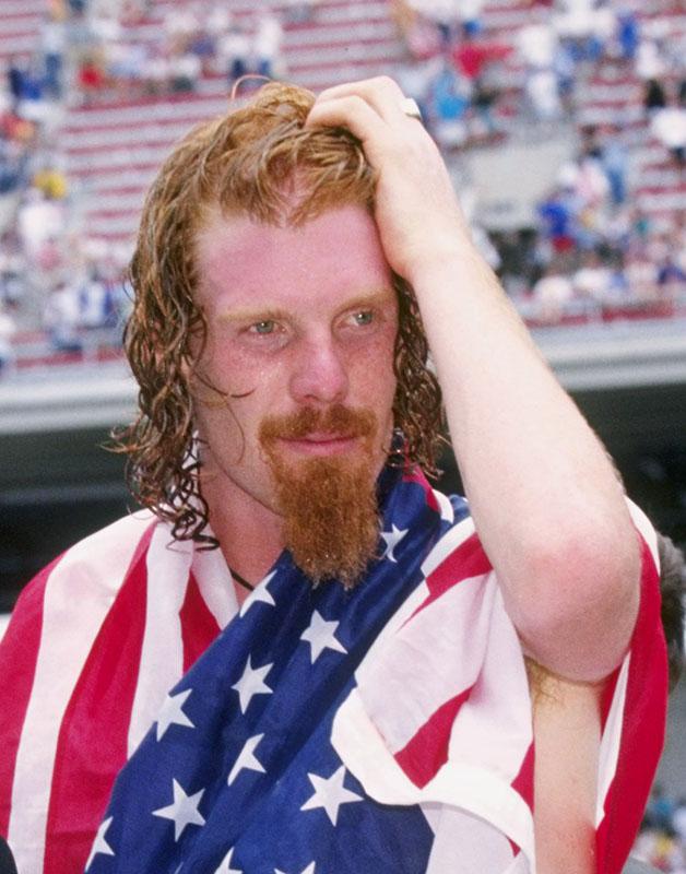 Alexi Lalas of the USA in New Jersey, June 1995. 