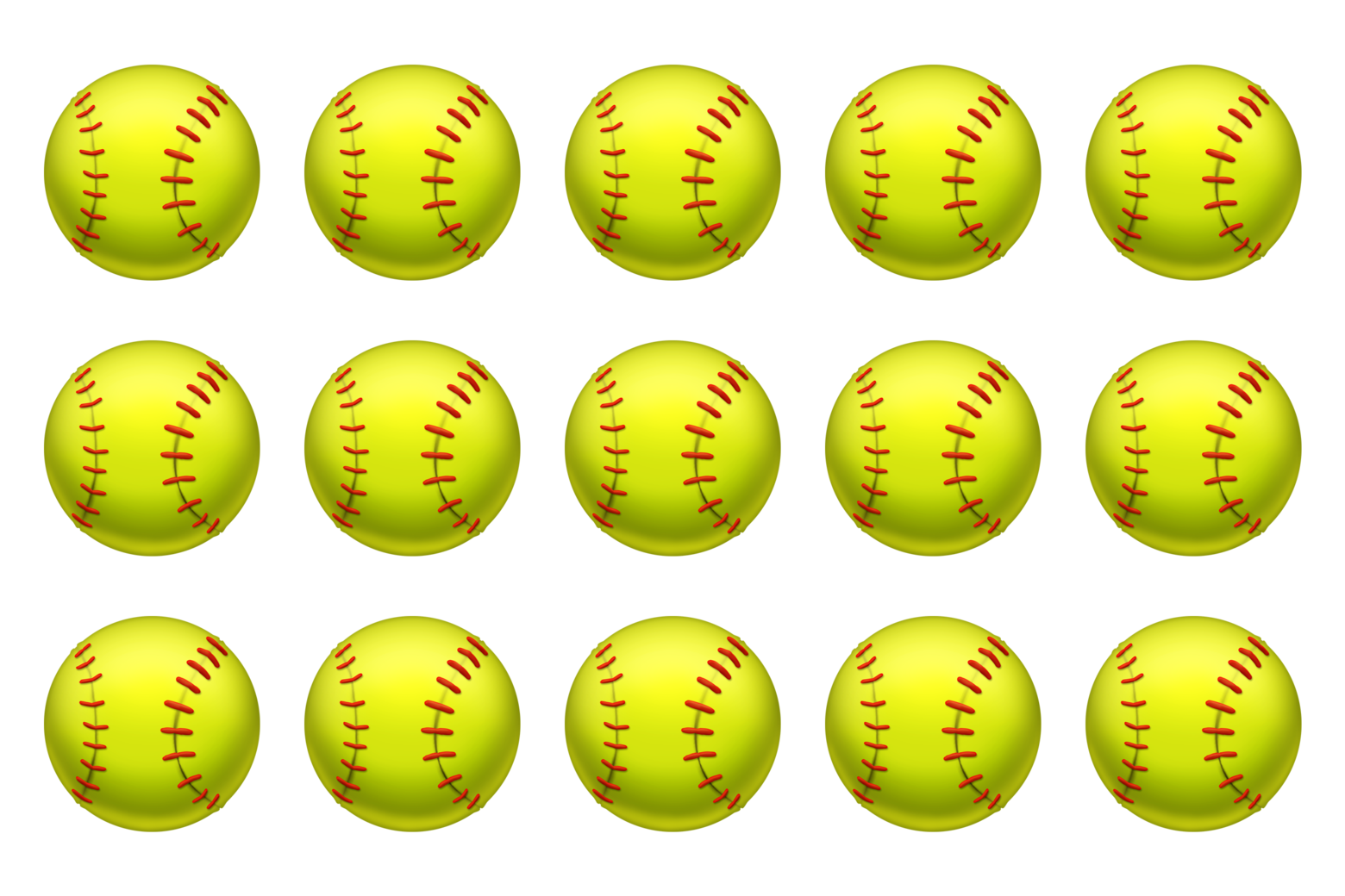 Softball emojis.