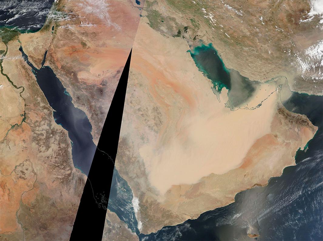 A massive dust storm hit Dubai and the Arabian Peninsula on Thursday