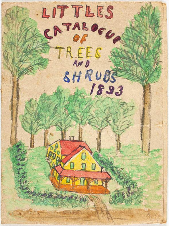 A portion of a fabricated seed catalog featuring illustrations and an advertisement for "Our Little Gems,” 1893.