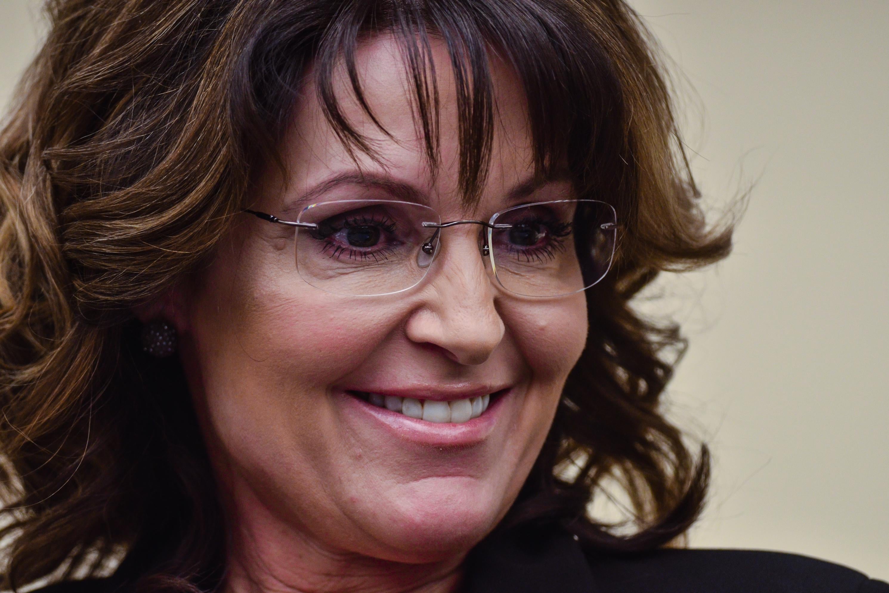 Sarah Palin in close-up.