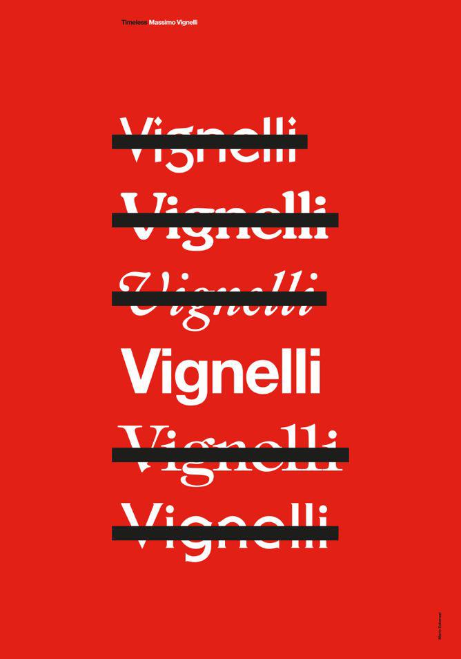 Massimo Vignelli Tribute Timeless Features 53 Posters By Graphic Designers Around The World