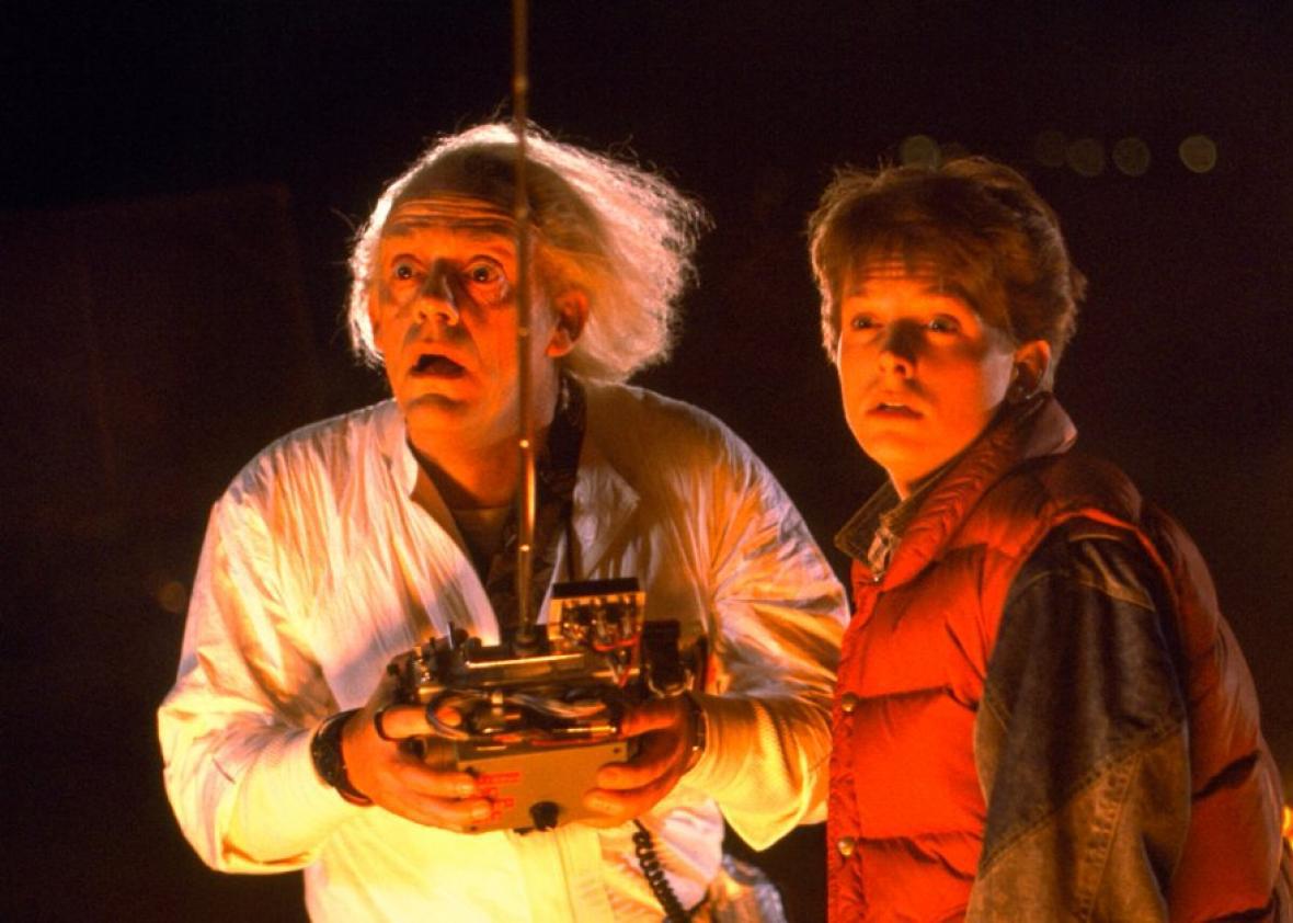 Doc Brown and Marty McFly in Back to the Future