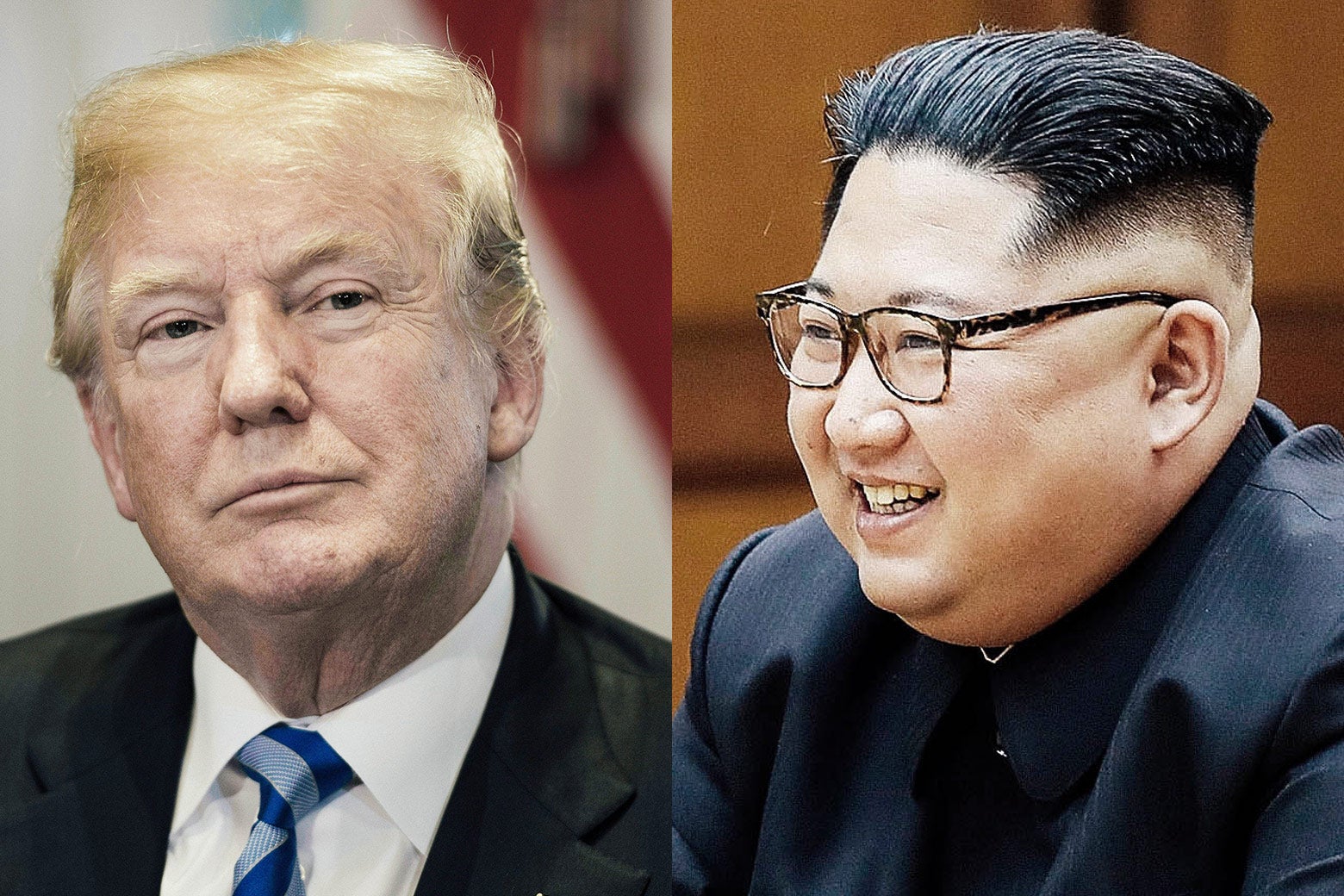U.S. President Donald Trump and North Korean leader Kim Jong-un.