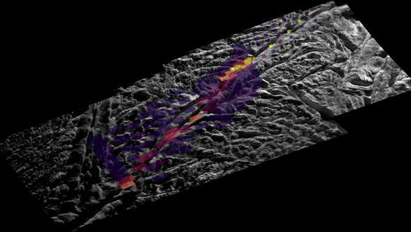 Enceladus hot spots