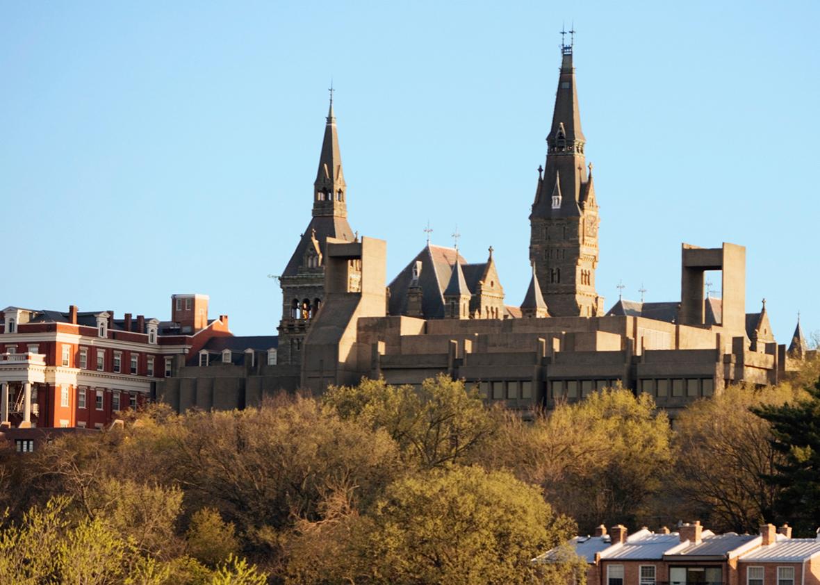 Panoramic view of Georgetown University, Washington, D.C.
