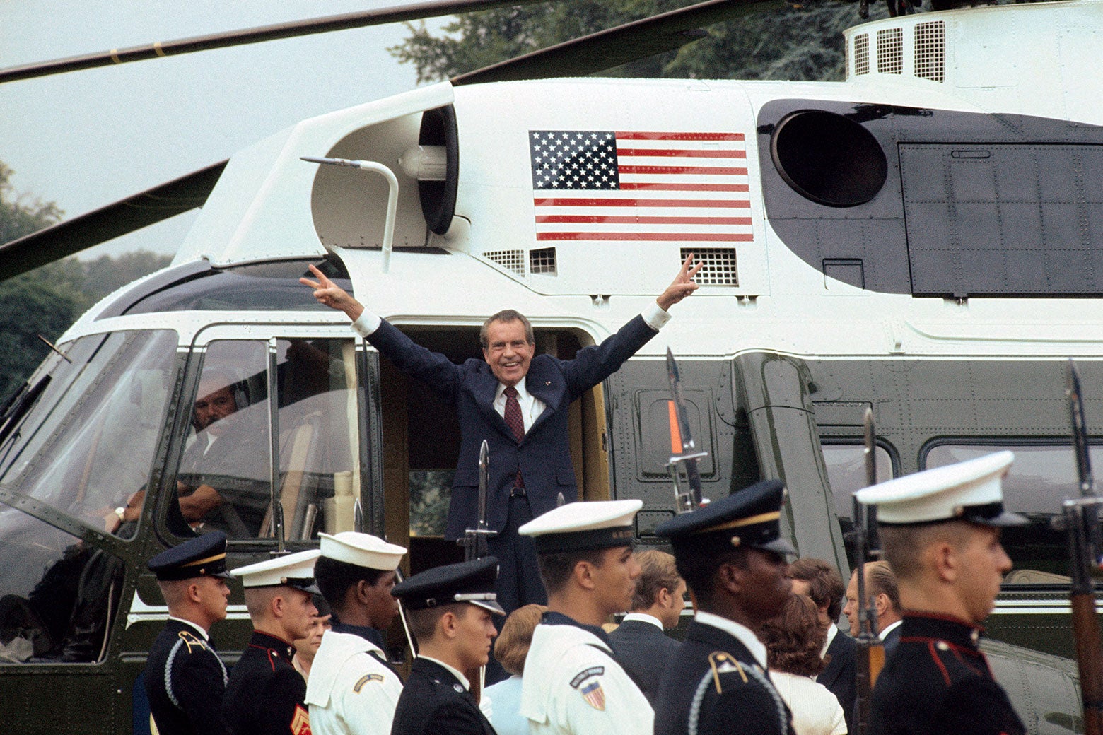 Roger Stone Or Richard Nixon: Who Wore The Victory Pose Better?