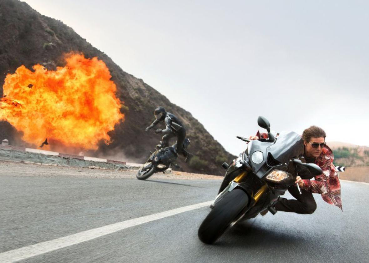 Tom Cruise in Mission: Impossible - Rogue Nation.
