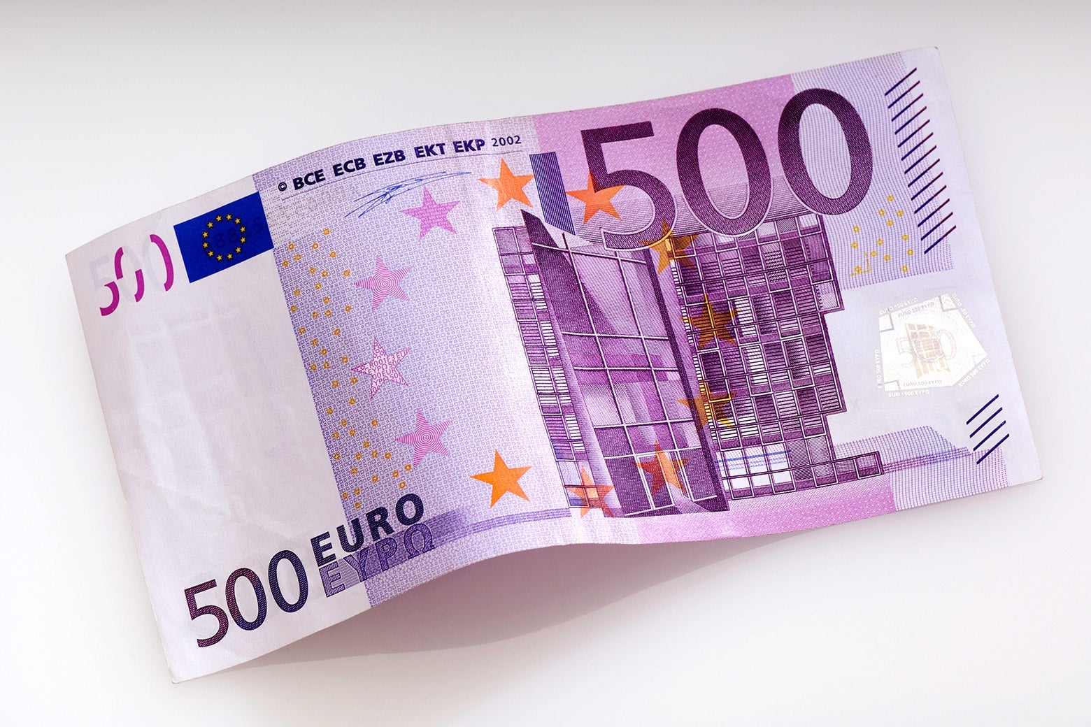 The New 5-euro Banknote (above) And The Old Banknote (under) The