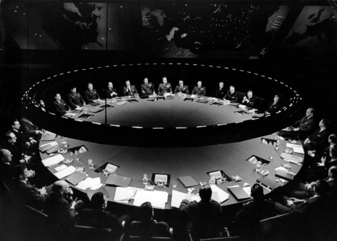 The war room from Dr Strangelove