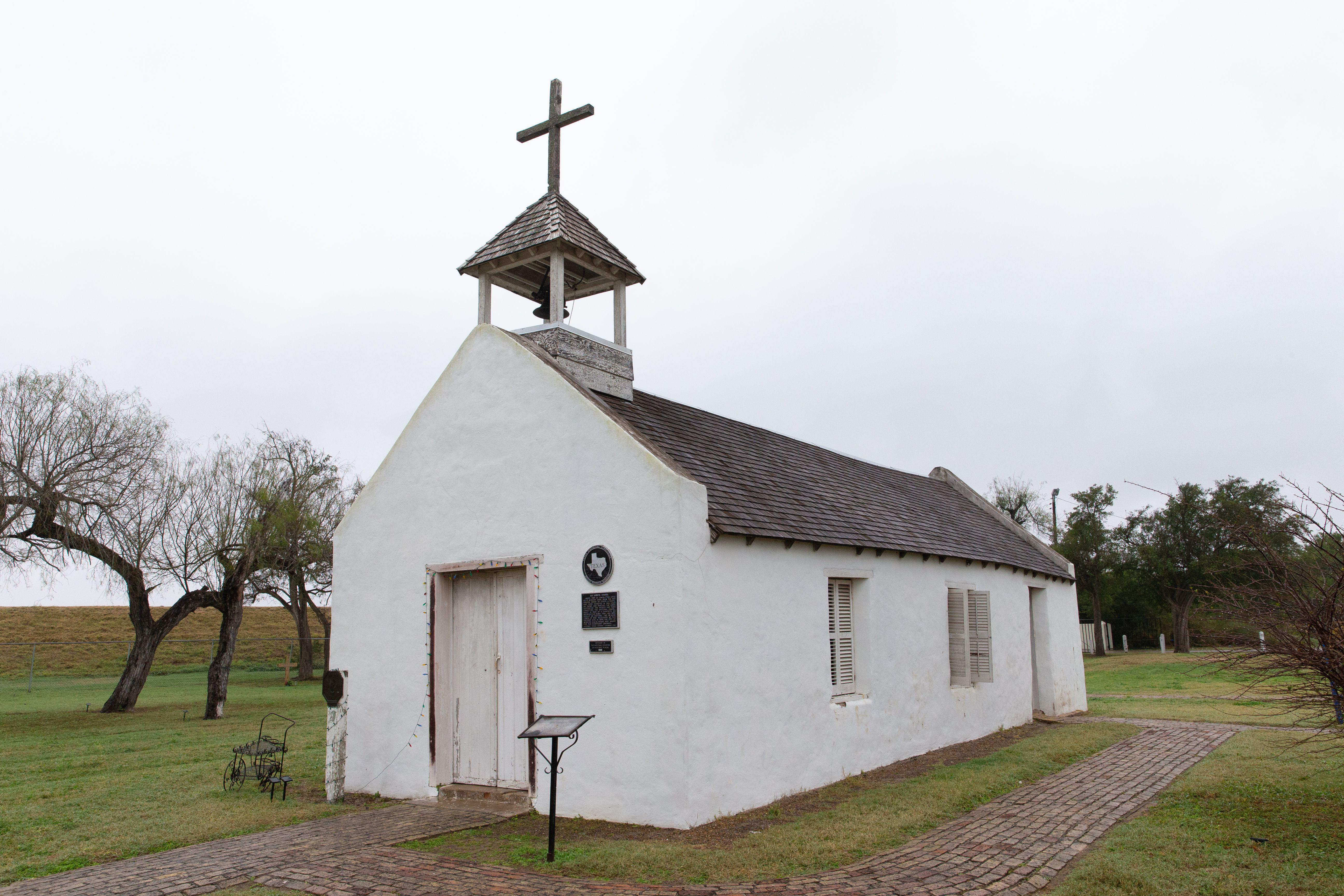 A small church in a rural area