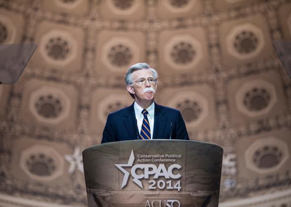 John Bolton, the former U.S. ambassador to the United Nations, speaks during the American Conservative Union Conference earlier this year in National Harbor, Maryland