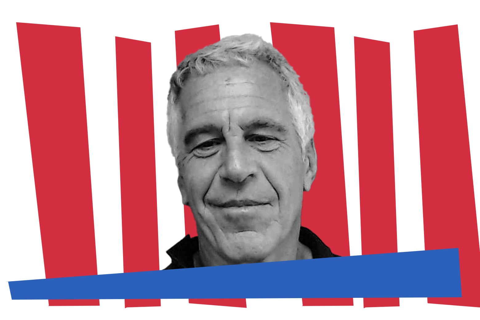 Jeffrey Epstein sonriendo.