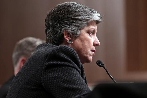 Homeland Security Secretary Janet Napolitano testifying on cybersecurity