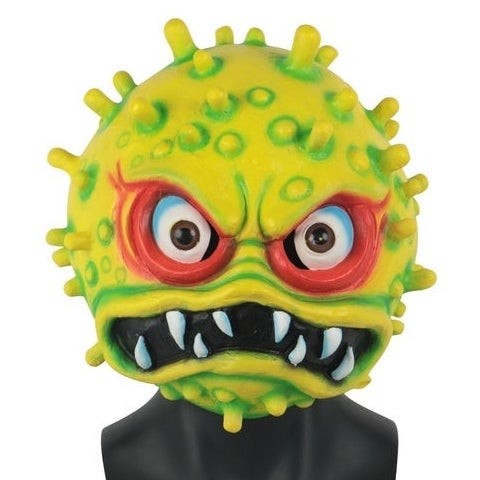 Yellow scary virus mask.