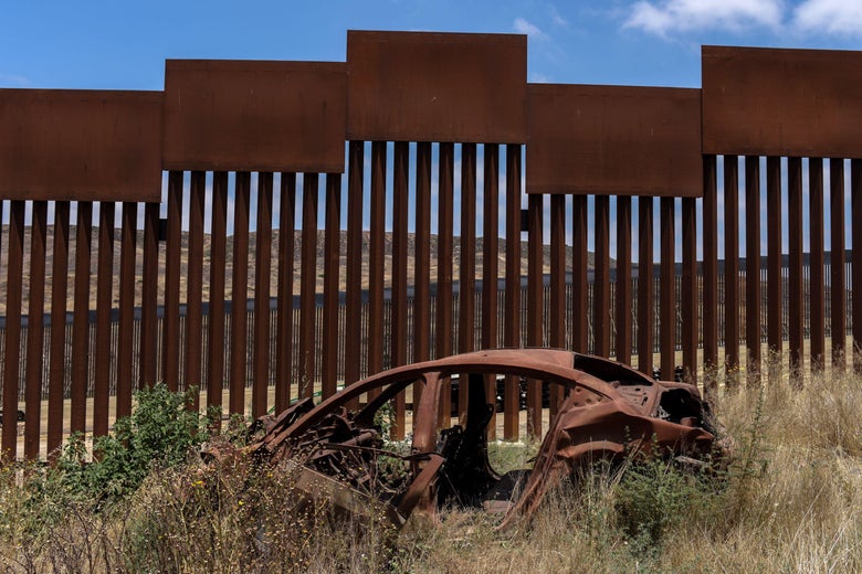 View of the Mexico-U.S. wall on June 18, 2019, in Tijuana, Baja California, Mexico. 