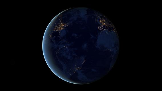 The Earth at night, made from Suomi NPP data