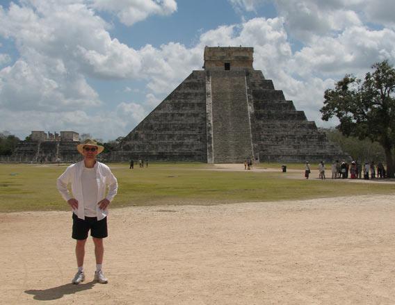 Phil Plait at the Tenmple of Kukulkan