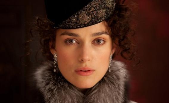 Keira Knightley plays Anna Karenina.