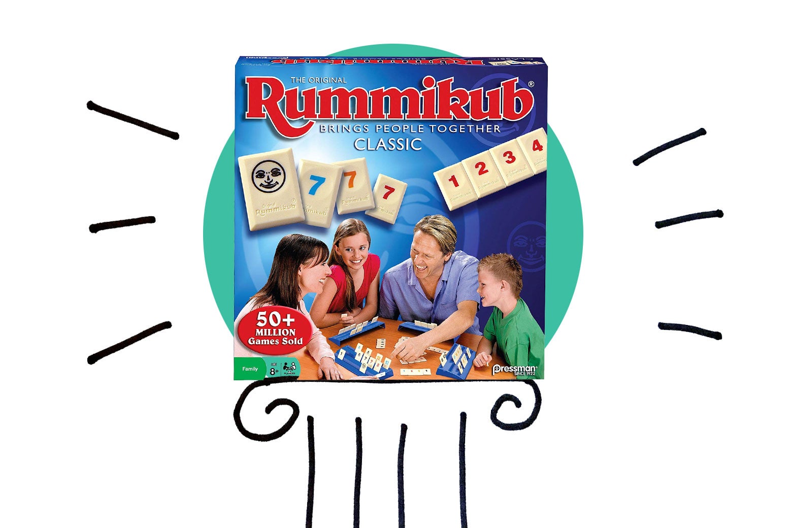 Rummikub Classic Edition - The Original Rummy Tile Game for Ages 8