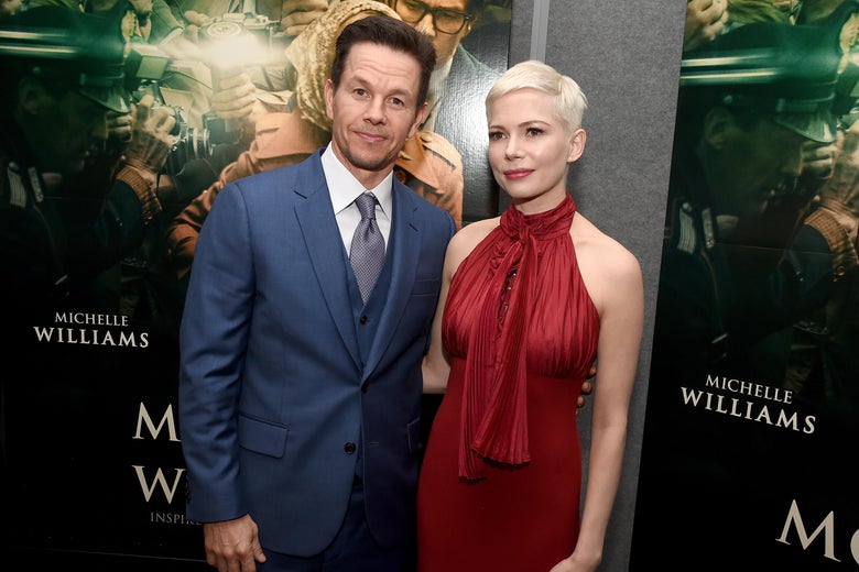Mark Wahlberg and Michelle Williams attend the premiere 'All The Money In The World.