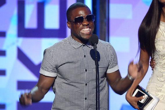 Actor Kevin Hart speaks onstage during the 2013 BET Awards at Nokia Theatre L.A. Live on June 30, 2013 in Los Angeles, California.