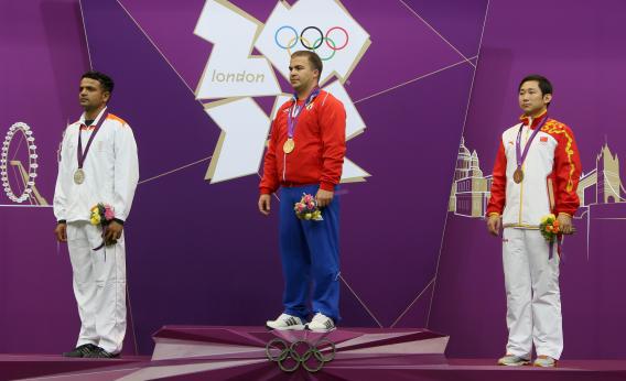 Olympics podium