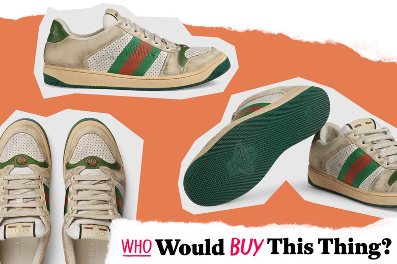 Skadelig Hollywood forvisning Gucci's Screener sneakers look filthy: Who would buy it?