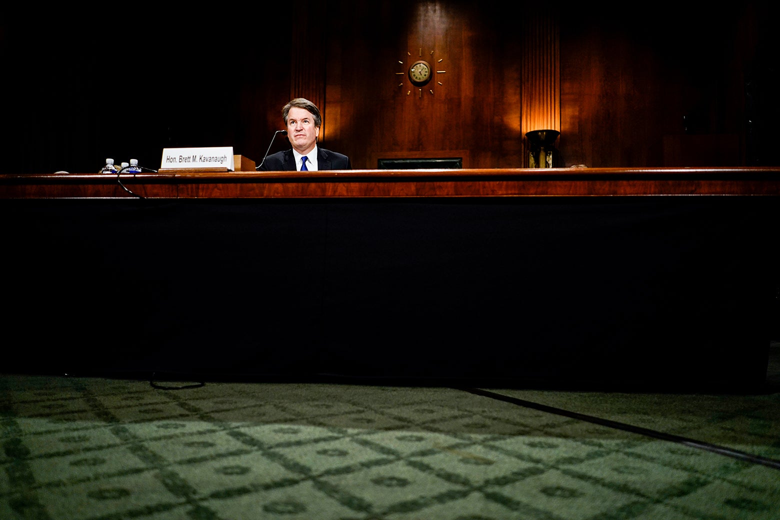 Kavanaugh seated for questioning.