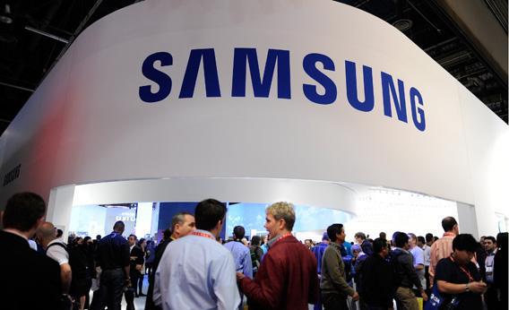 Samsung's booth is seen at the 2013 International CES at the Las Vegas Convention Center.