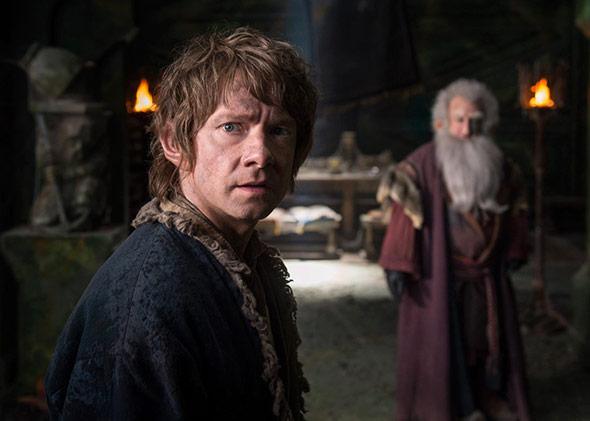 Martin Freeman and Ken Stott in The Hobbit: The Battle of the Five Armies.