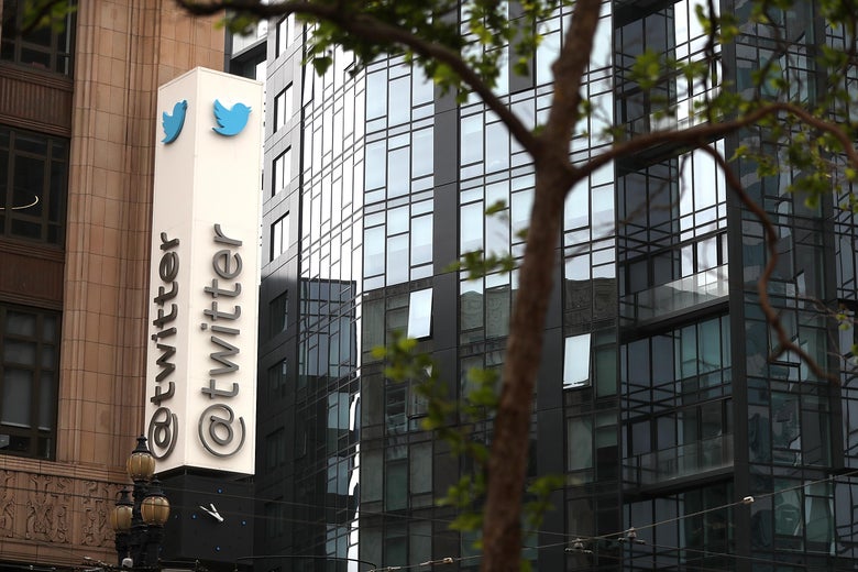 SAN FRANCISCO, CA - APRIL 26:  A sign is posted on the exterior of Twitter headquarters on April 26, 2017 in San Francisco, California. Twitter reported  better-than-expected first quarter earnings with revenue of $548 million, compared to analyst estimates of roughly $512 million. Monthly active users to jumped to 328 million, 7 million more than expected.  (Photo by Justin Sullivan/Getty Images)