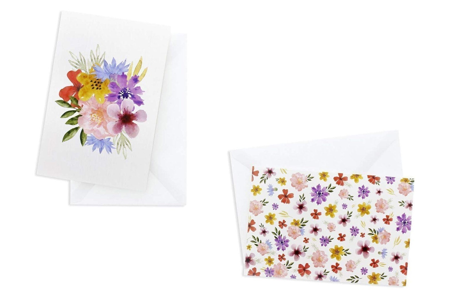 Floral cards with envelopes.