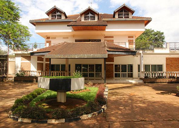 The Rwanda State House Museum, built in 1976 as the residence of former President Juvénal Habyarimana. 
