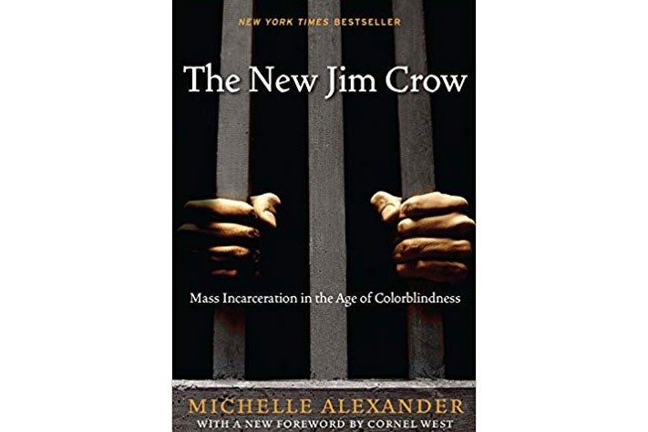 The New Jim Crow book cover.