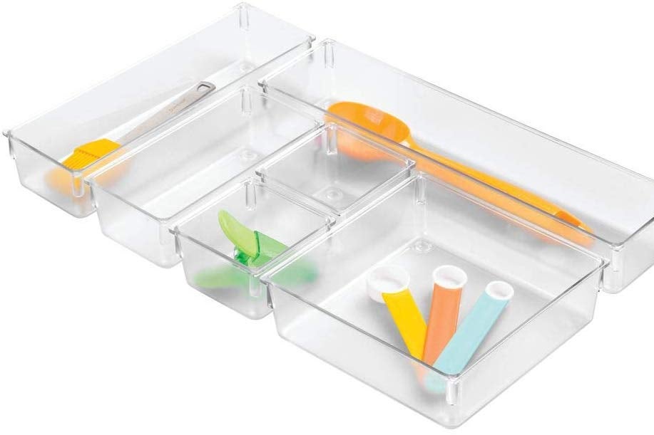 InterDesign Kitchen Drawer Organizer 6-piece set