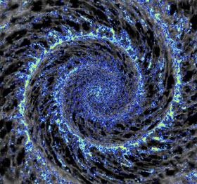 computer model of a galaxy