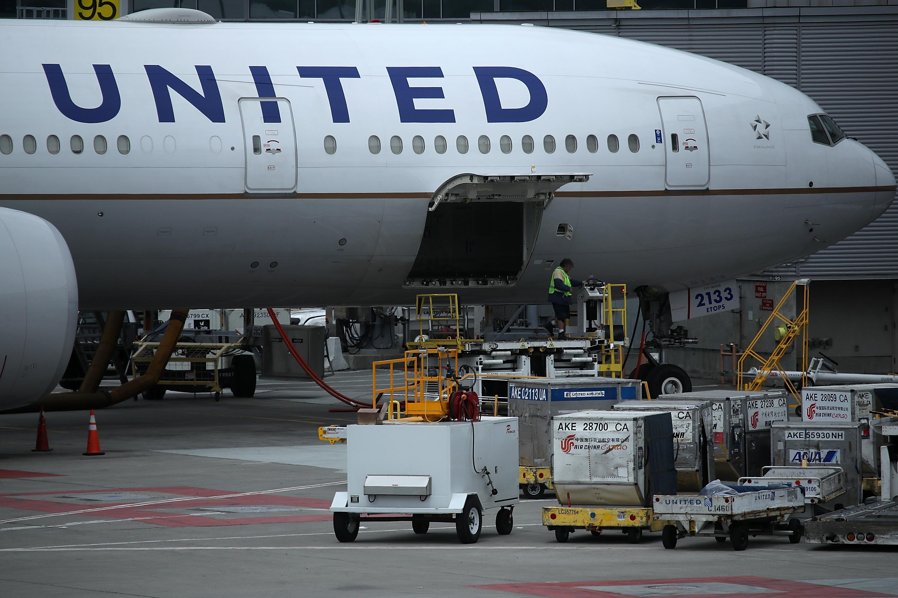 United Airlines planes sit on the tarmac at San Francisco International Airport on April 18, 2018 in San Francisco, California. 