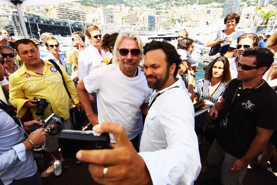 Richard Branson, amongst the VIPs.