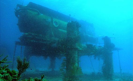 Aquarius Reef Base is an underwater research laboratory located within the Florida Keys National Marine Sanctuary.