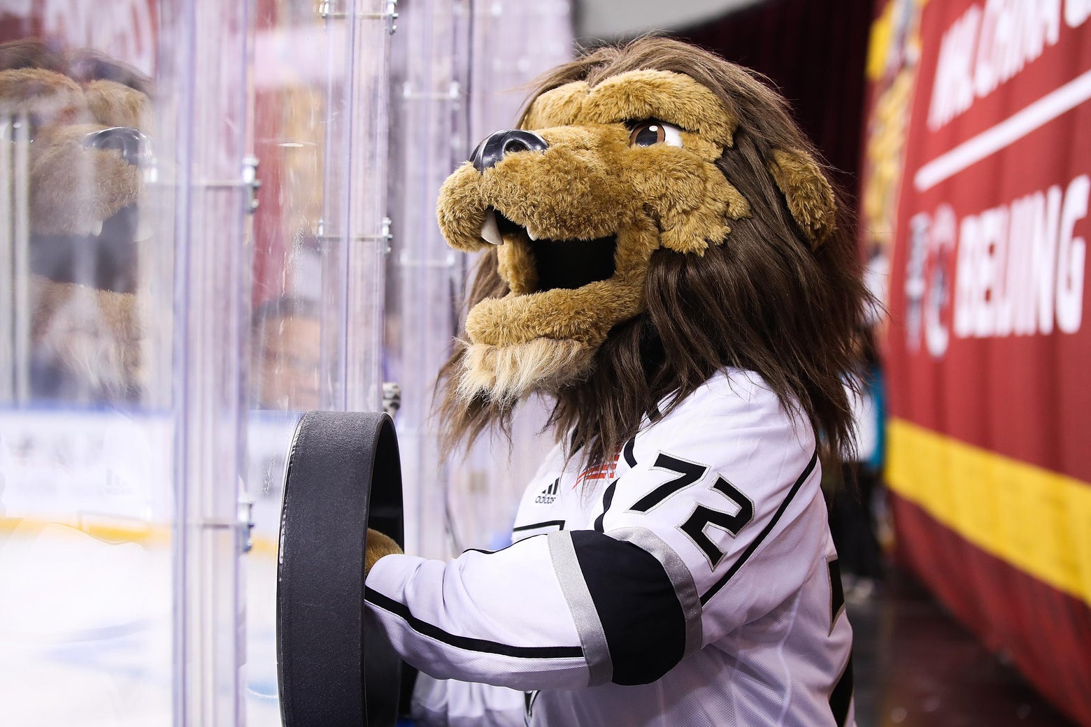 L.A. Kings mascot sued for allegedly grabbing male coworker's butt