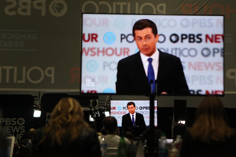 Democratic debaters line up to brawl with Buttigieg.