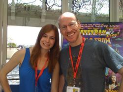 Veronica Belmont and Phil Plait