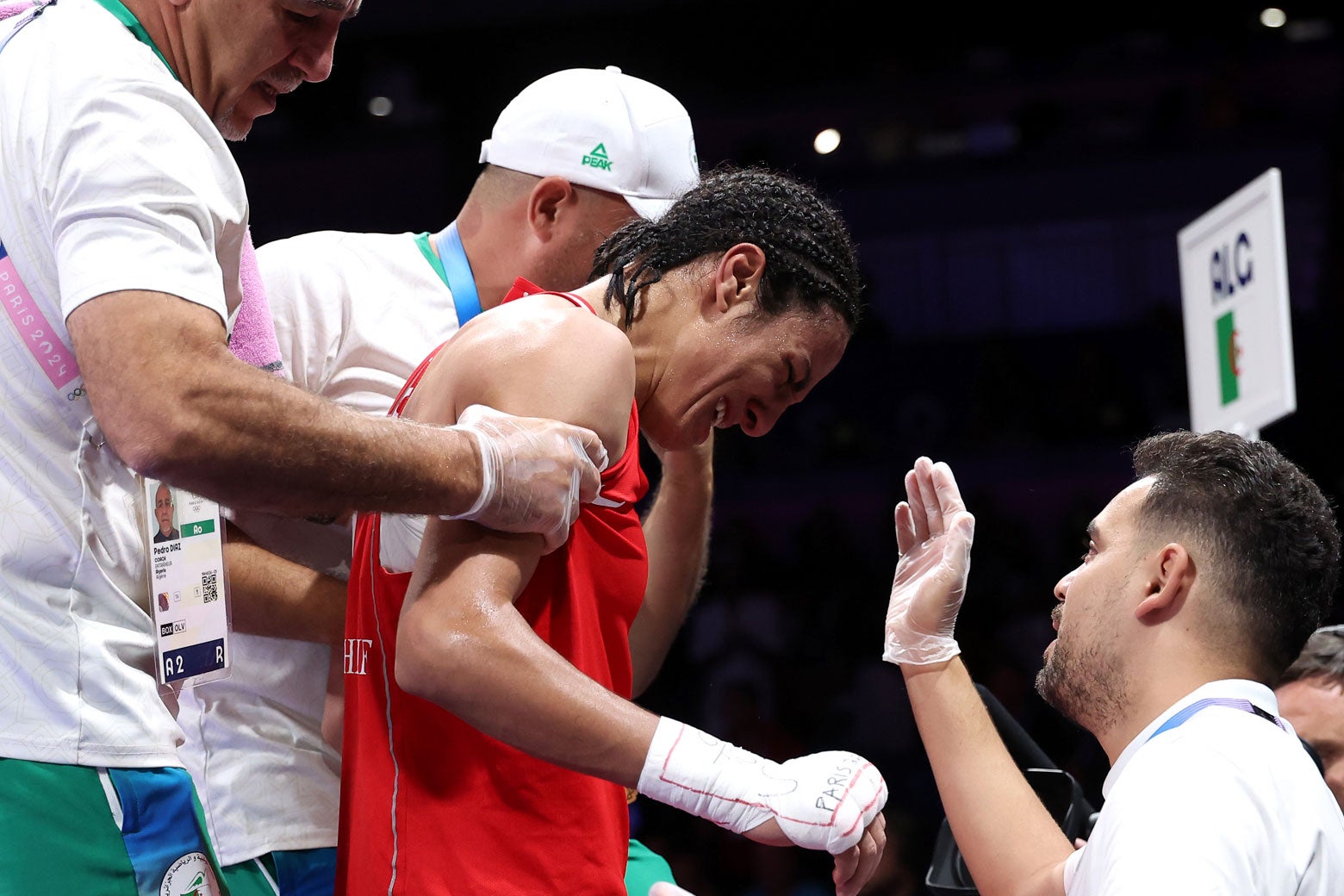 Boxer Imane Khelif: This Olympics moment exposes the hypocrisy of anti-trans calls to “protect women.”