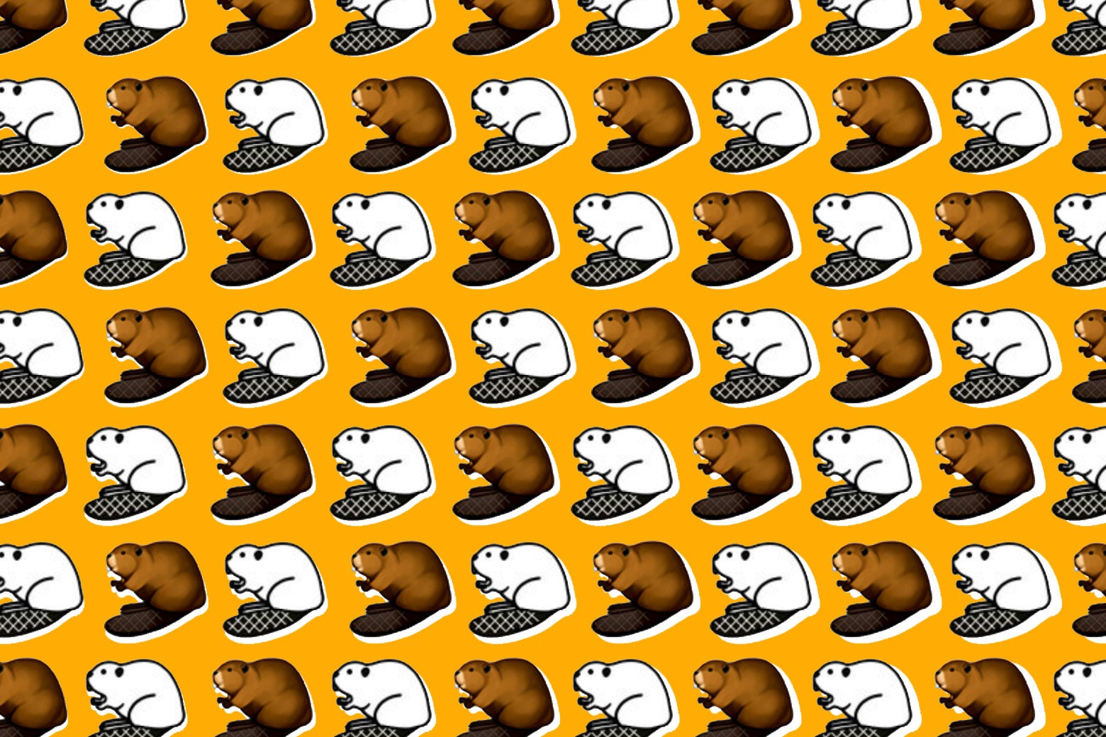 Beaver emojis! So cute.